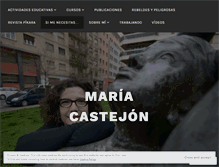 Tablet Screenshot of mariacastejonleorza.com